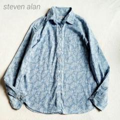 steven alan　長袖　シャツ　コットン　花柄　日本製　Mのサムネイル
