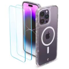 iPhone14ProMax 用 ケース クリア シャイン ストラップホール付き