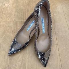 【新品】PELLICO パイソンハイヒール(裏張り済み)