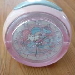 宛名なし☆キキララ☆直筆サイン絵皿☆プラケース☆目覚まし時計