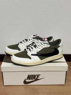 新品未使用Nike Air Jordan 1 Low オリーブ/ホワイト JORDAN BRAND WMNS AIR JORDAN 1 LOW SAIL/MEDIUM OLIVE-COCONUT