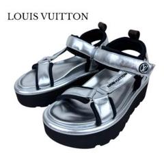 LOUIS VUITTON サンダル プールピロー ライン ベルクロ 厚底