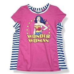 KINA and TAM ワンダーウーマン Tシャツ ボーダー切替 アメコミ