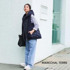 MARECHAL TERRE マルシャルテル ダウンベストパーカー ネイビー