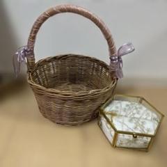 リングピロー　かご　バスケット　ウェディング