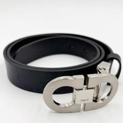 【極美品】フェラガモ　ベルト シルバー Salvatore Ferragamo - 極美品✨ フェラガモ ベルト シルバー