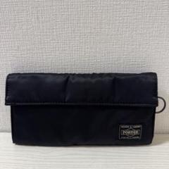 【外観極美品】PORTER ポーター タンカー 長財布 ウォレット ブラック 黒 PORTER - ポーター 吉田カバン／PORTER 財布 ウォレット メンズ