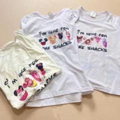 子供服　Tシャツ　半袖　親子おそろい　ディズニー　3枚