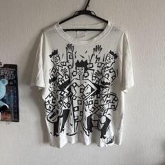 90's ESPRIT SPORT イラスト大判プリントTシャツ