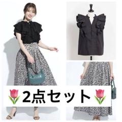 アプワイザーリッシェレッセパッセコーデセットトップススカート