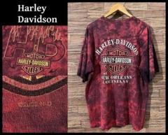 ハーレーダビッドソン 00s 2005 H-D フレイム タイダイ Tシャツ L