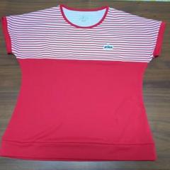 prince 赤 レディース　ストライプ Tシャツ　Mサイズ