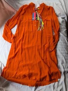 MSGM エムエスジーエムワンピース オレンジ イタリア製 新品 MSGM エムエスジーエムワンピース オレンジ イタリア製 新品