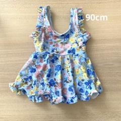 【美品】SHEIN キッズ 花柄ワンピース水着 90cm