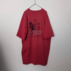 90s USA製　アニマル　ホース　馬　Tシャツ シングルステッチ　レッド　XL