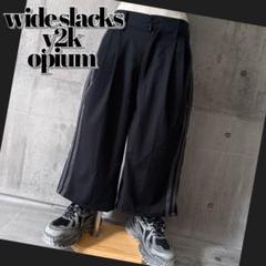 wide slacks halfpants sideline y2k opium