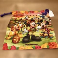 ディズニー　ハロウィン　おばけ　巾着　タオル 東京ディズニーリゾート】ミッキーマウス ハロウィン おばけ