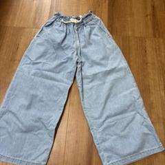 GU キッズ　女の子　ワイドパンツ　130