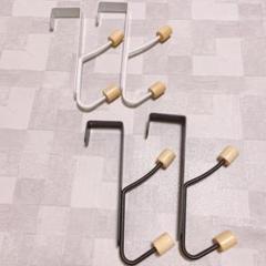 ☆4本セット　ドアハンガー　ドアフック 吊り下げ　白　黒