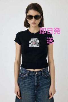 MOUSSY×BlackEyePatch BEP OG ラインストーン TEE黒 THE BLACK EYE PATCH - MOUSSY×BlackEyePatch BEP OG ライン