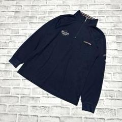 【ダンロップモータースポーツ】ハーフジップ 長袖シャツ ゴルフウェア 春夏 M