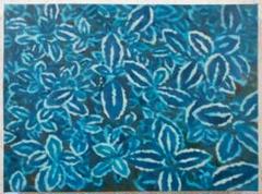 絵画 778 油絵 抽象画風/紋様風/植物/F4号