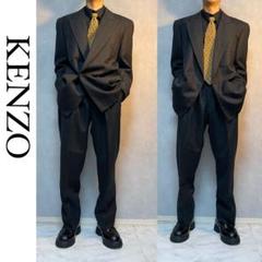 KENZO ケンゾー　スーツ　ダブル　ブラウン　セットアップ KENZO - 定価約¥10万☆KENZO☆ケンゾー☆ヴィンテージ