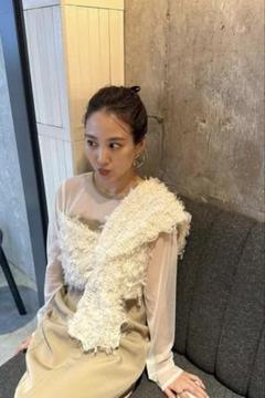 るるる様専用andresd fringe glitter knot dress - メルカリ