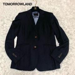 美品　トゥモローランド　ピルグリム　リネン100％　アンコンジャケット　46 TOMORROWLAND - 美品 トゥモローランド ピルグリム リネン100