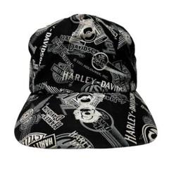 ビンテージ Harley Davidson キャップ 総柄 HOLOUBEK