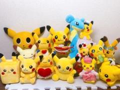 【まとめ売り】ポケセン限定/ピカチュウ/ぬいぐるみ マスコット/14点セット まとめ売り】ポケセン限定/ピカチュウ/ぬいぐるみ マスコット/14