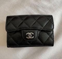 011 CHANEL シャネル マトラッセ Wホック 三つ折りナノ財布
