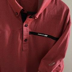 BRIDGESTONE GOLF TOUR B 赤メッシュシャツ L 半袖