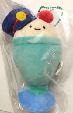 にっこりーノマルシェ　ぬいぐるみマスコットキーホルダー　クリームソーダ