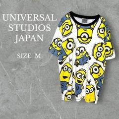 ユニバーサルスタジオジャパン 公式Tシャツ ミニオン 総柄 お出かけコーデ M