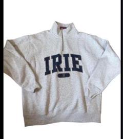 IRIE アイリー 裏起毛　ハーフジップロゴ