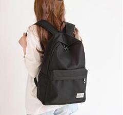 めちゃ使える!ブラックシンプルリュック!デザインは男女兼用可能