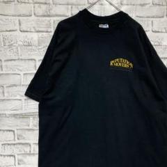 USA製90sヴィンテージTシャツ！シングルステッチ　ブラック半袖古着XL710