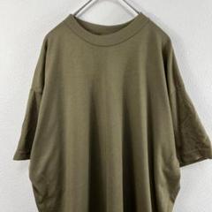 デッドストック USA古着 ミリタリー ポリ Tシャツ カーキ
