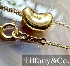 お値下げ◆ティファニー◆ビーンネックレス*750(YG) K18 YG*40㎝ お値下げ◇ティファニー◇ビーンネックレス*750(YG) K18 YG*40