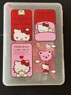 【未使用】ハローキティ ケース入りステーショナリーテディベア