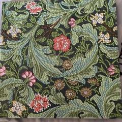 DIAMONDFIX 花柄ダイアモンドアート完成品作品
