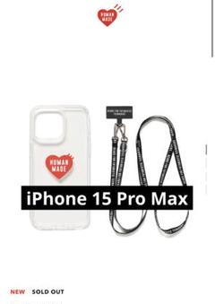 HUMAN MADE iPhone 15 Pro Max ストラップ付き ケース m38627997908_1.jpg?1748862769