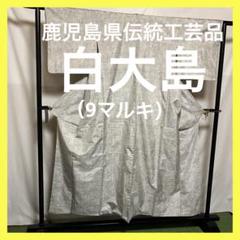 ［3926］本場白大島紬 美品 草花間道 逸品 正絹 着物 袷 3926］本場白大島紬 美品 草花間道 逸品 正絹 着物 袷