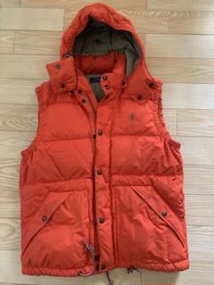 Polo Ralph Lauren ラルフローレン　ダウンベスト　オレンジ系　S ラルフローレンダウンベストxs
