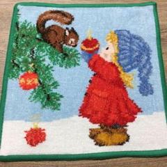新品 フェイラー FEILER タオルハンカチ Christmas 緑