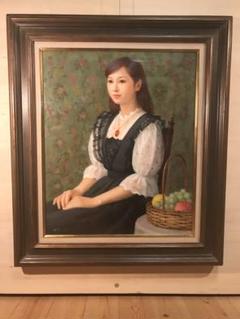 特価品セ 徳田宏行「初秋」油彩F12号画面左下・キャンバス裏に直筆 絵画