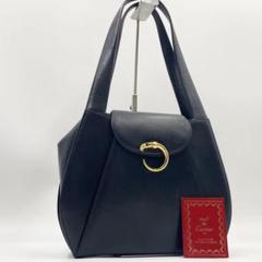 【極美品】Cartierカルティエ パンサーライン　パンテール　トートバッグ 黒