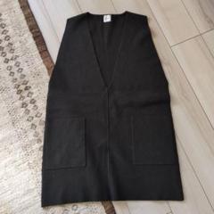 【美品】spick and span ダブルジャガードニットベスト ネイビー ダブルジャガードニットベスト（ニット／セーター）｜Spick and