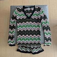 超美品 MISSONI 長袖ニット 薄手 春ニット シルク カシミヤ ジャガード 超美品 MISSONI 長袖ニット 薄手 春ニット シルク カシミヤ